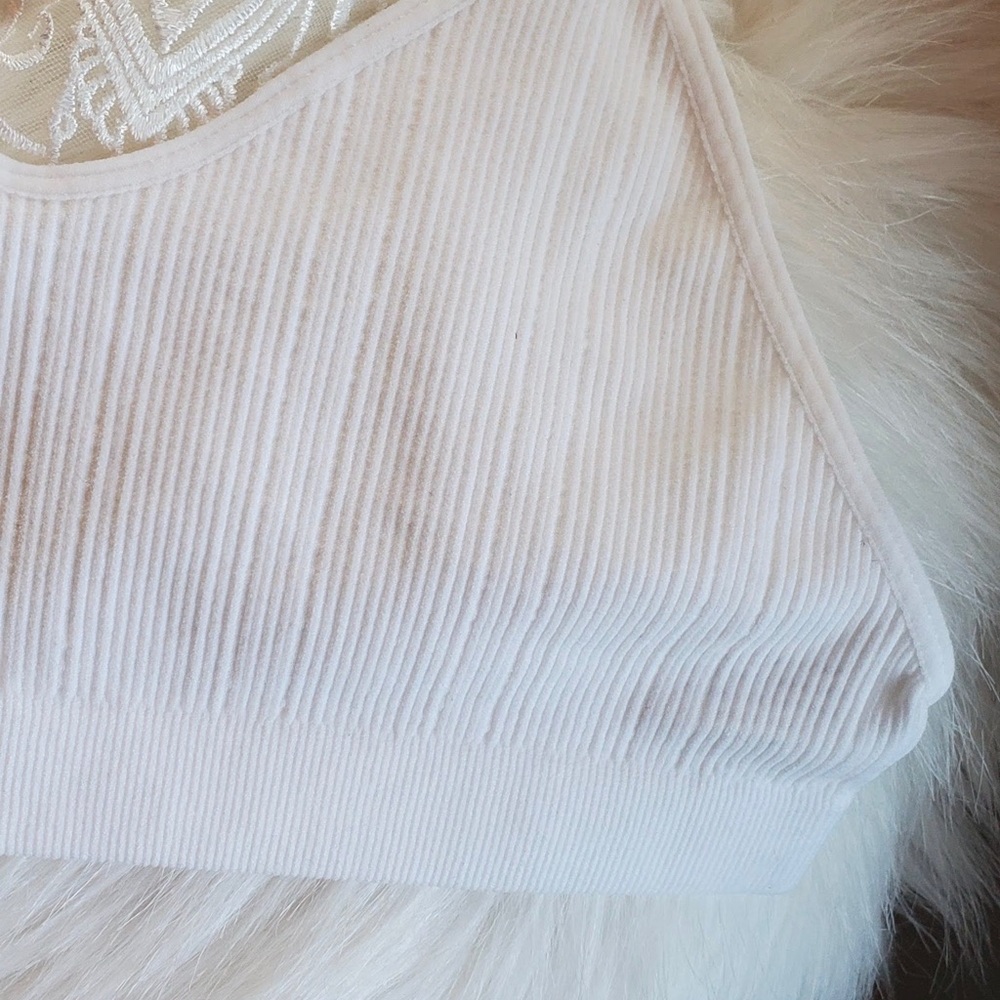 🔥BESTSELLER🔥White tattoo mesh bralette - Picture 7 of 15